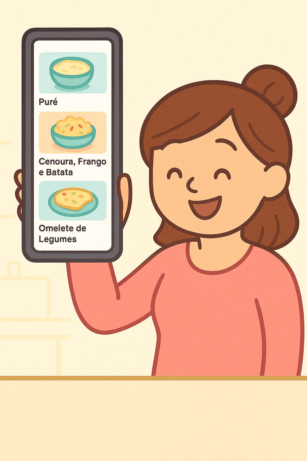 A IA cria receitas na hora